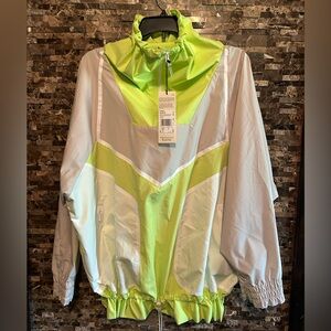 Stella McCartney Lime and Gray  Windbreaker Jacket